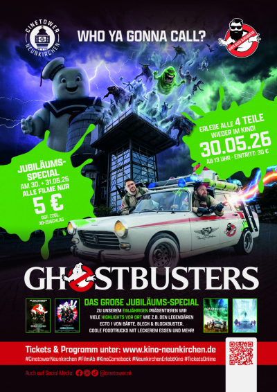 Filmplakat: 1 Jahr Cinetower Ghostbusters Special